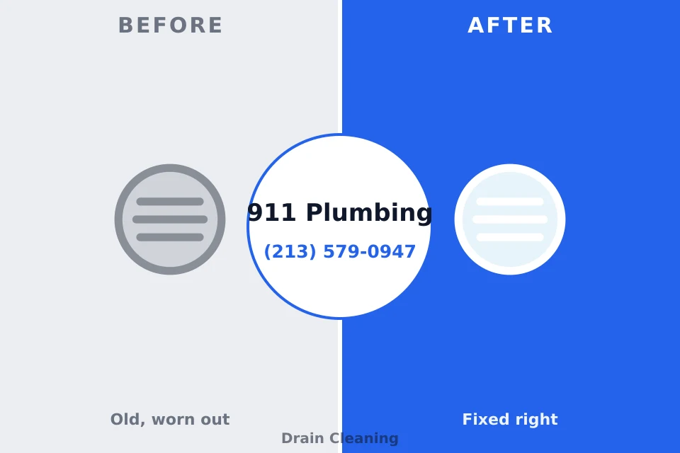 Before and after: plumbing repair Selden, NY